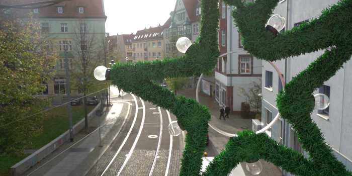 Interner Verweis: Aufbau der Weihnachtsbeleuchtung beginnt 